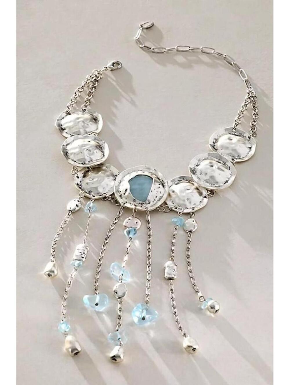 Speak up Statement Layer Necklace at Free People in Silver